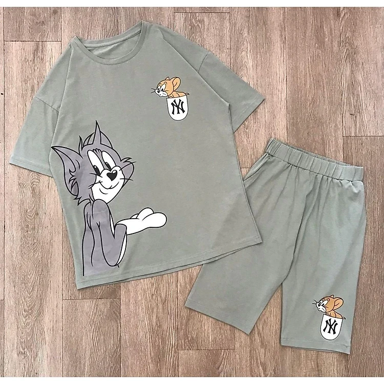 Summer high-end cotton women's clothes to wear at home (T from 45kg -60 kg)