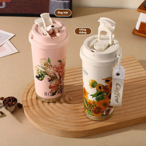 530ml stainless steel thermos mug Seasonal garden