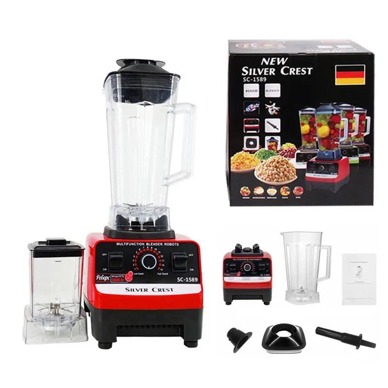 Kitchen Multifunction 4500W 2 in 1 Juicer Blenders Mixer Mixeur Silver Crest Electric Blender