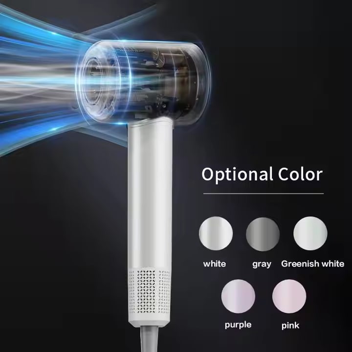 Electric High-Speed Salon Hair Dryer with Ionic Feature Diffuser Nozzle for Household & Hotel Use