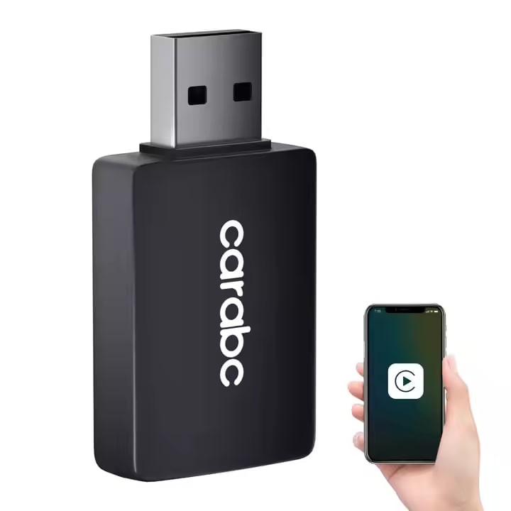 CARABC Wireless apple CarPlay Android Auto USB Tpy-c Dongle Wired to Wireless CarPlay Adapter for Original Wire Carplay Cars