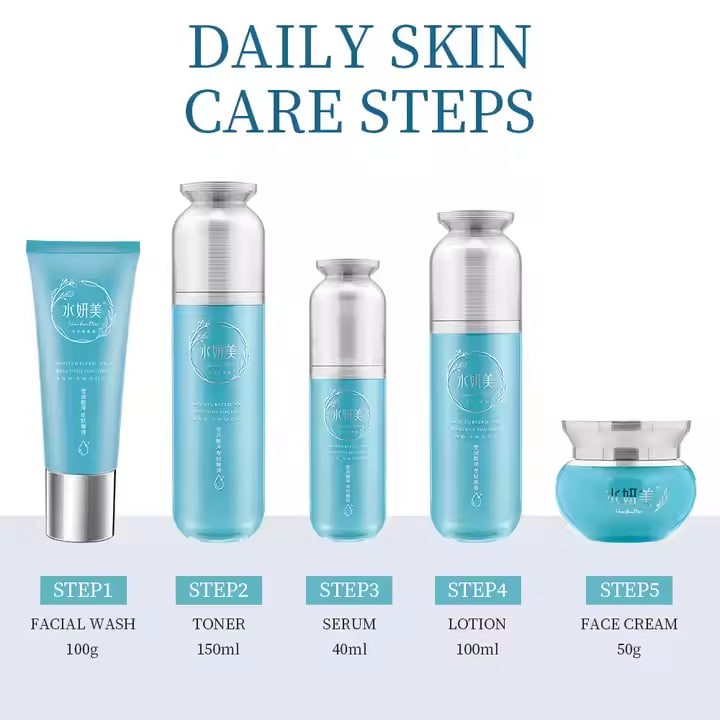 OEM Skincare Beauty Products Rejuvenating Lightening Moisturizing Rejuvenating Lightening Skin Care Set for Women