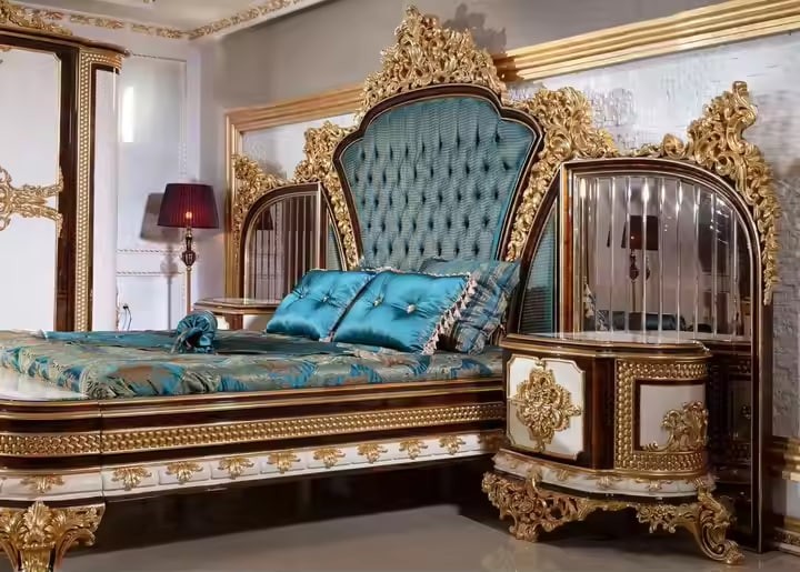 TH-H835Fashion Custom Luxury Classic Solid Wood California King Bed Frame With Headboard for Home Furniture