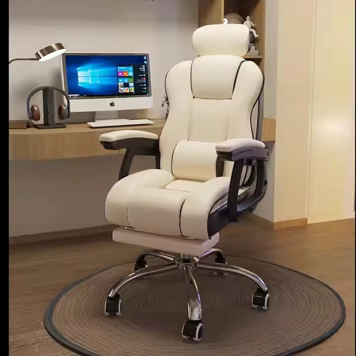 Recliner Massage Luxury Rotating Big and Tall Black Padded Comfortable Adjustable Furniture Office Chair for Adult