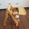 Wooden baby high chair