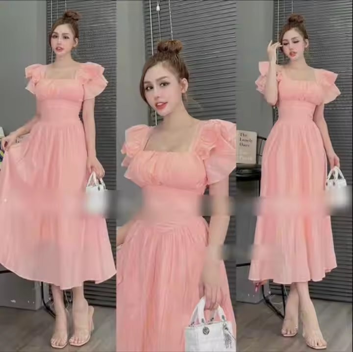 Dress Women Maxi Ladies Dress Fashion 2023 Casual Reasonable Price 100% Linen Casual Washable Customize Long Nice Dress