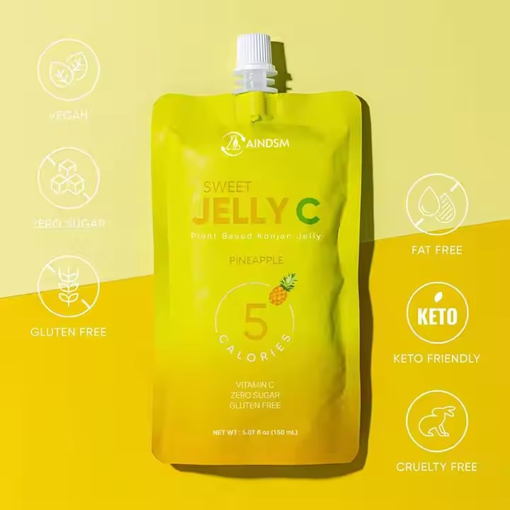 Factory Direct Konjac Low Calories Promote Digestion Jelly Zero Sugar Konjac Jelly Konjac Vitamin Keto Weight Loss Jelly Candy