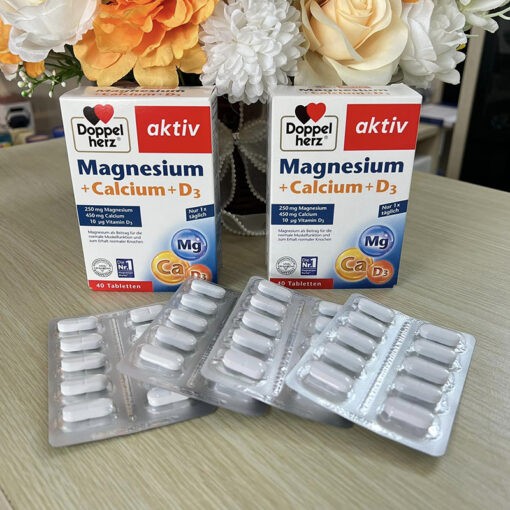 Magnesium Calcium-D3 Supplement Tablets Box of 40 Tablets