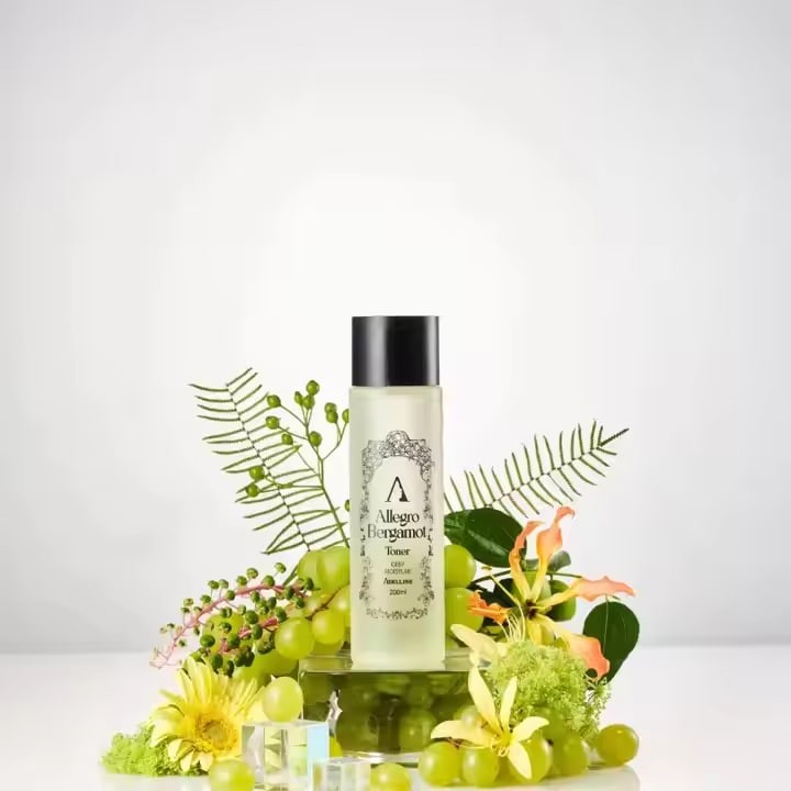 Korean Adelline Grape Water Toner Hydration Liquid Facial Toner for Sensitive Dry Skin Korean Cosmetics