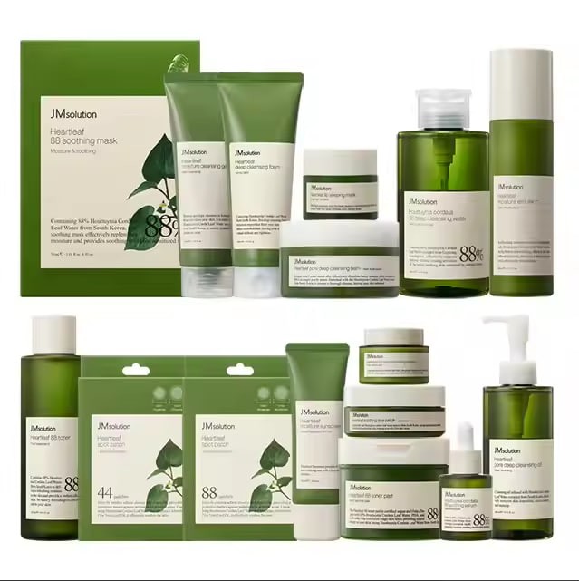 JMSOLUTION RELEAF FIT HEARTLEAF skin care set New Arrival Hot Selling Korean Skincare Product Wholesale korean supplier