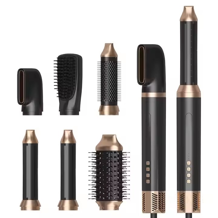 8 in 1 Multi-function High Speed Hair Dryer High Quality Iron Curler Hair Straighter Electric Ionic Hot Air Brush Hair Dryer