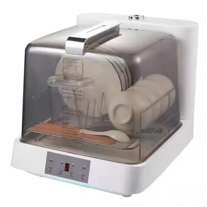 Freestanding Electric Automatic Hotel Dishwasher No Installation Required Transparent Mini Small Counter for Household Plastic