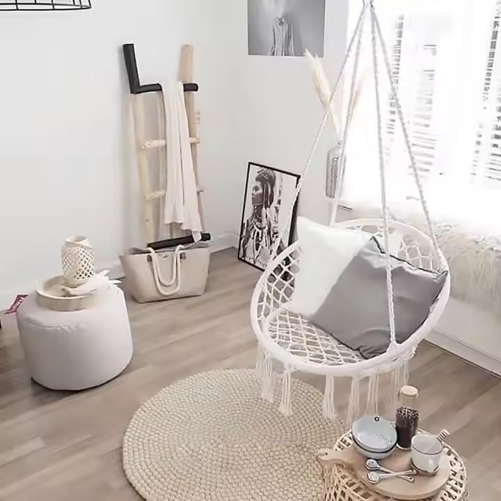 Handmade Craft Rattan Hanging Chair Outdoor Wicker Hanging Chair Rattan for Livingroom, Patio Vietnam Manufacturer