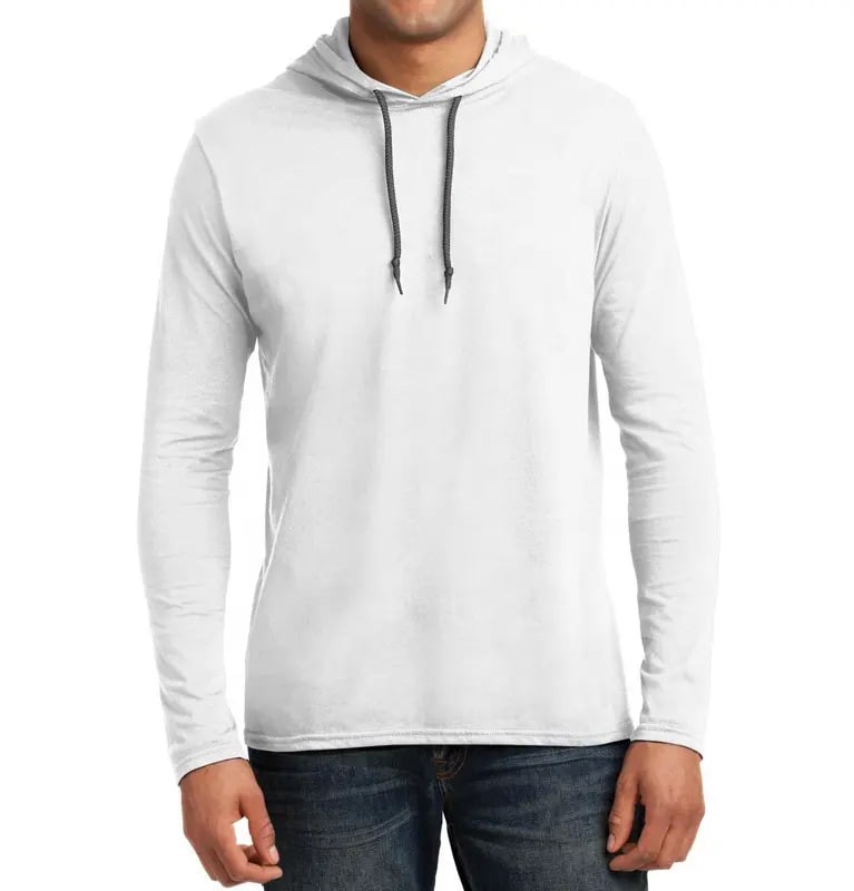 Clothing Supplier Men's 100%Cotton Long Sleeve Hooded T-Shirt Long Sleeve Hoodies Sports