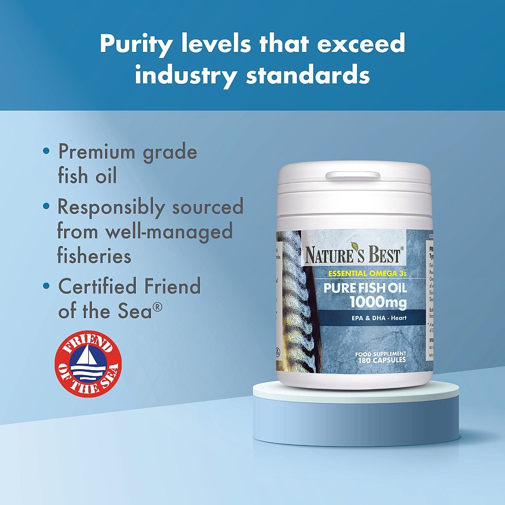 Pure Fish Oil Capsules - 1000mg