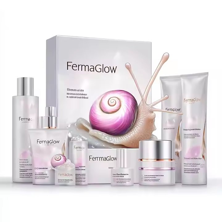 Biological Fermented Skincare,korean Vitamin c Hyaluronic Acid Anti Aging Wrinkle Black Snail Mucin Skin Care Set Private Label