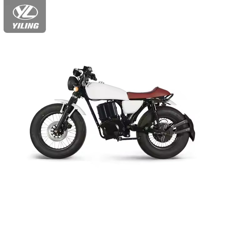 Electric Cafe Racer Motorcycle with Seat