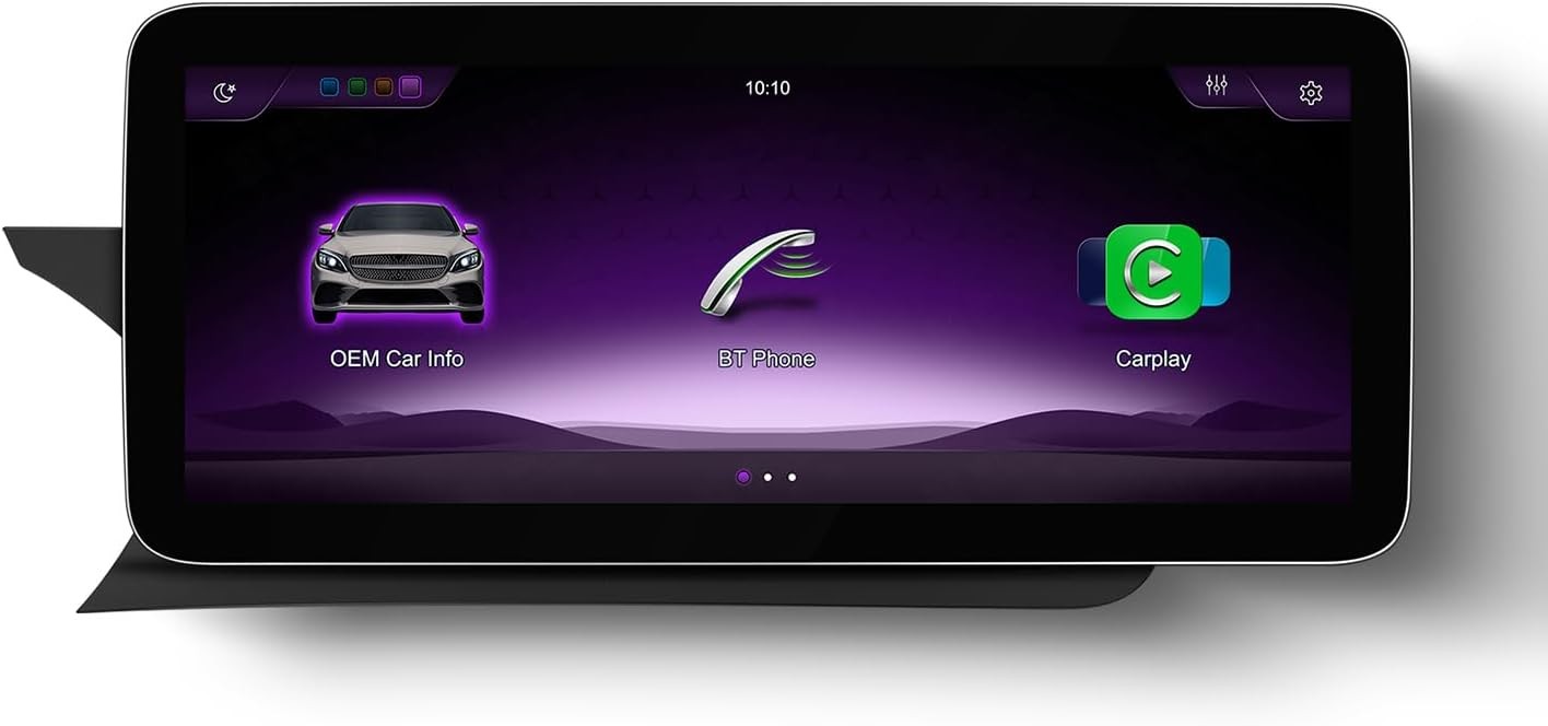 12.3" HD Car Radio Screen for Mercedes-Benz 2012-2015 C Class W204 with NTG4.5/4.7 System, Supports CarPlay Android Auto Using OEM Bluetooth Calling and Music Playing (Linux)