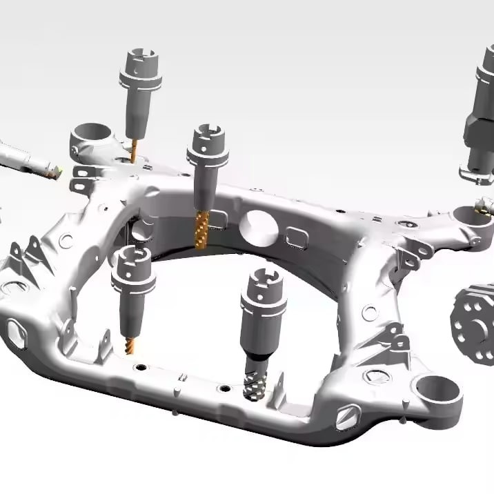 High Precision and Original Design PCD Cutting Tools for Rear AxleF02 F01 Bridge Frame Beam F10 Engine Mounts