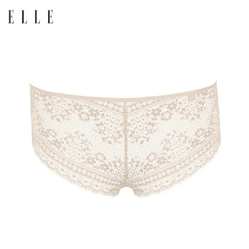 Elle - Lace Panties (Beige, M)