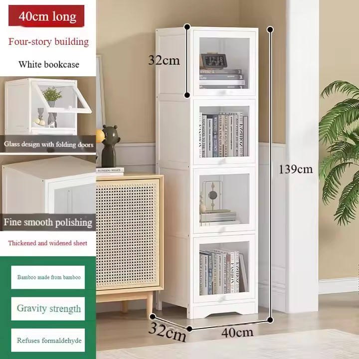 Luxury Wooden Bookshelft Moden Kids Corner Bookshelf