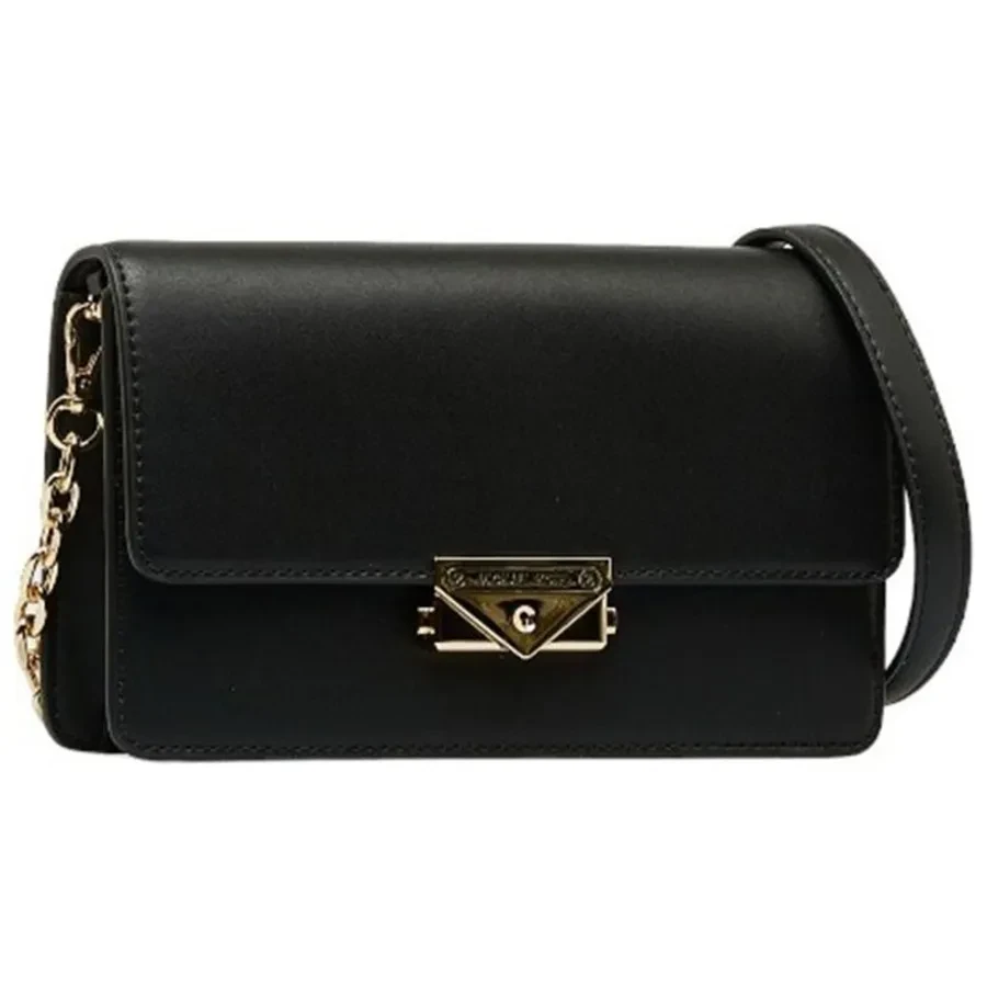 Michael Kors MK Mini Cece Shoulder Bag Print Black 35R3G0EC6O Women's Crossbody Bag Black