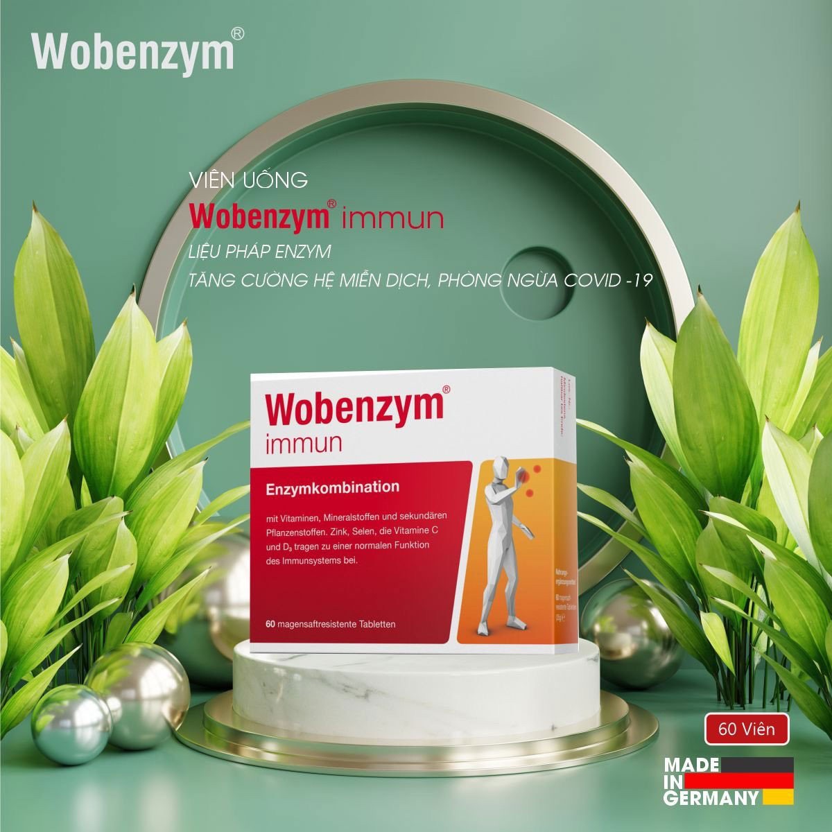 Wobenzym Immune Enzyme Tablets to Boost the Immune System