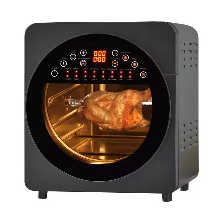 Top Quality No Oil Air Fryer Oven Glass Panel for Home Digital Pizza Oven