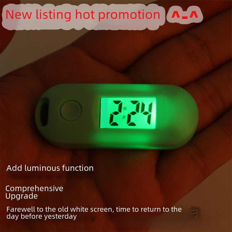 New Student Mute Test Electronic Watch Men's and Women's Gift Small Hanging Watch Creative Luminous Portable Official Hanging Watch