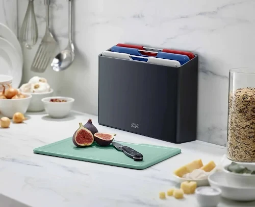 Joseph Joseph Folio Regular 4-Piece Cutting Board Set (Graphite)