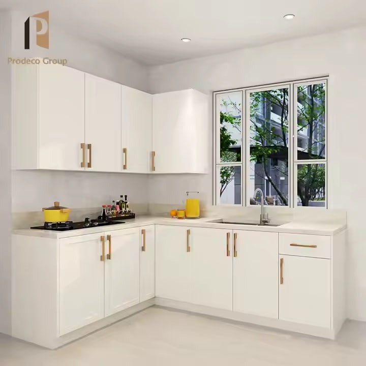 Project Custom White American Standard Kitchen Cabinets Modern Modular Wooden Small Full Shaker Kitchen Cabinet Design