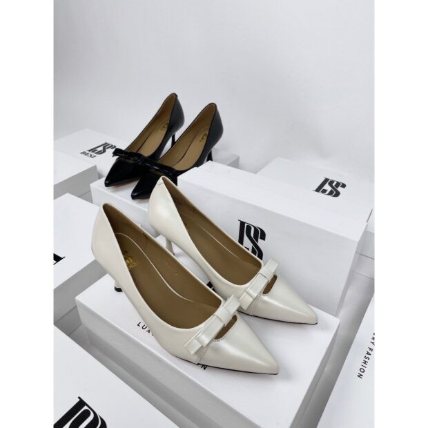 6 Pointed Heel Shoes Bow Distribution 2363-2