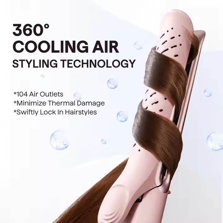 Wavytalk WA A12 Pro Airflow Styler 2-in-1 Anti-Scald Flat Iron Hair Straightener and Curler