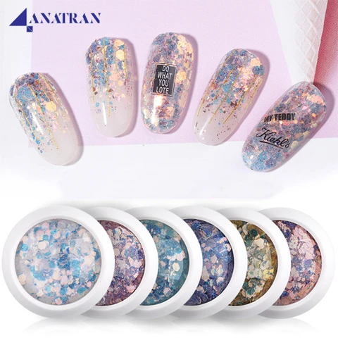 Fish Scale Glitter Set of 8 Colors