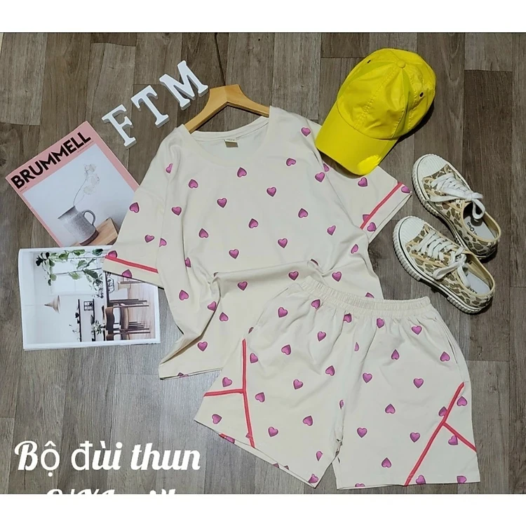 Girls' Baby Suits, Summer Clothes For Girls Heart Shape Style From 40-60kg Soft Cotton