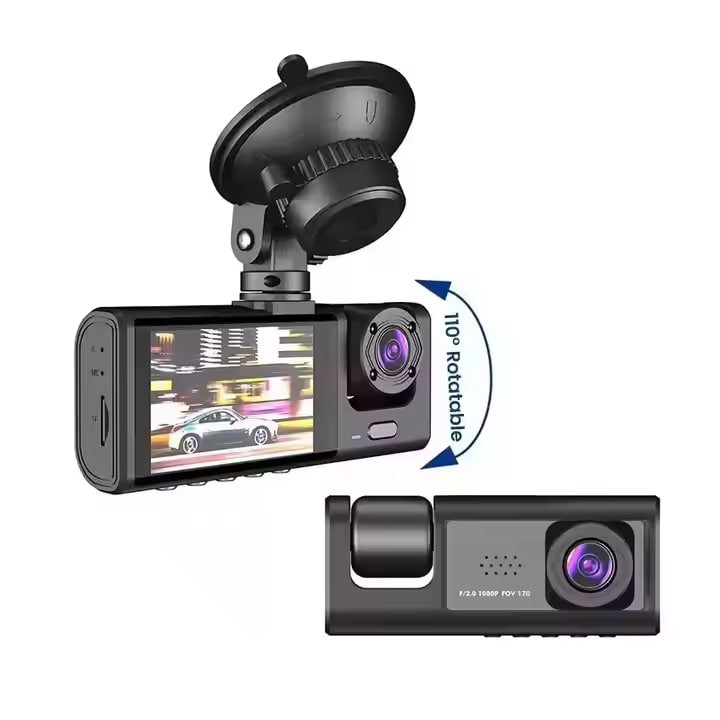 3 Lens HD 1080P Car Black Box WiFi Loop Recording Car DVR Camera Dashboard Camera Night Vision Dash Cam for Car