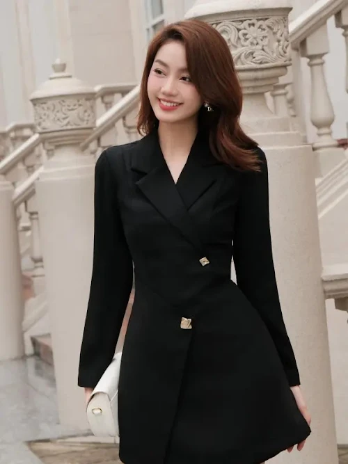 Dora Dress (Black, S)