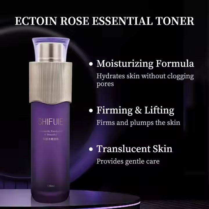 SHIFUIE Ectoin Rose Essential Oil Toner with 8 Layer Hyaluronic Acid Hydrating Toner for Skin Care