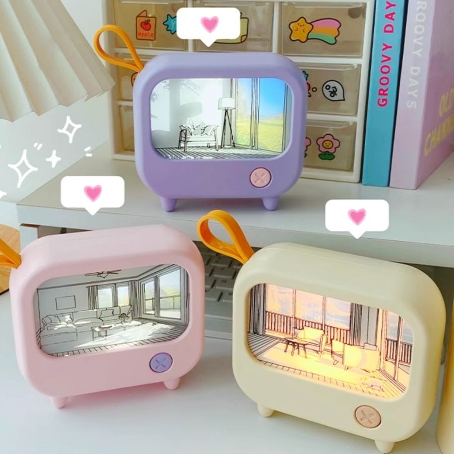 Anime Style Glowing Picture Television